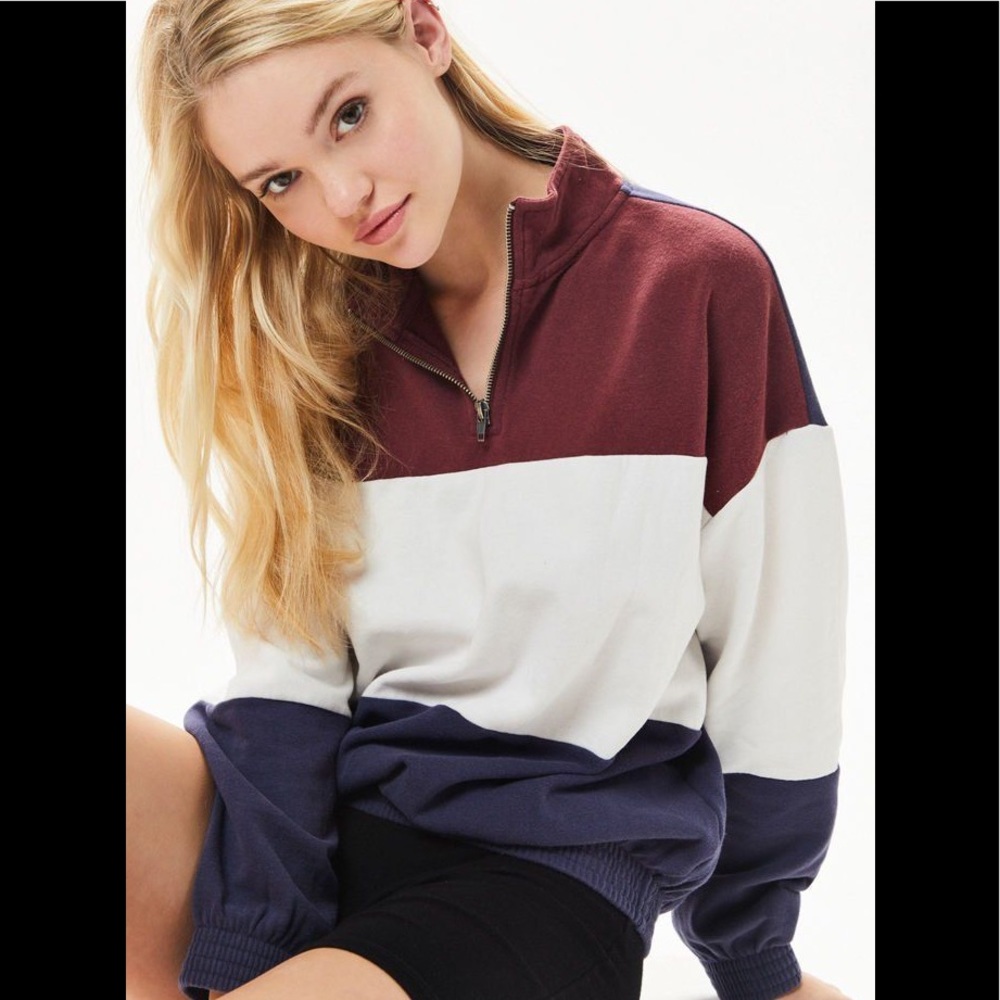 3 FOR $30🔥❤️half zip colorblock sweatshirt❤️